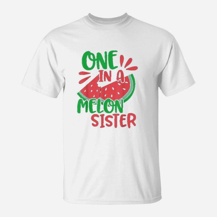 One In A Melon Sister Watermelon T-Shirt