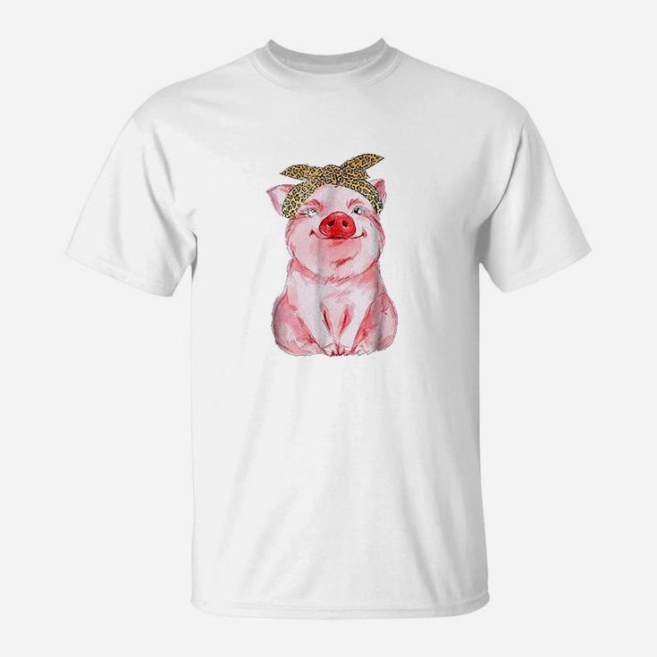 Pig Cute For Girl And Women Gift Awesome T-Shirt