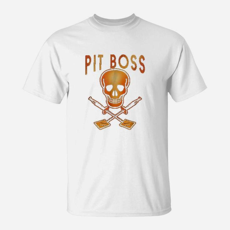 Pit Boss Grilling Skull And Spatulas T-Shirt