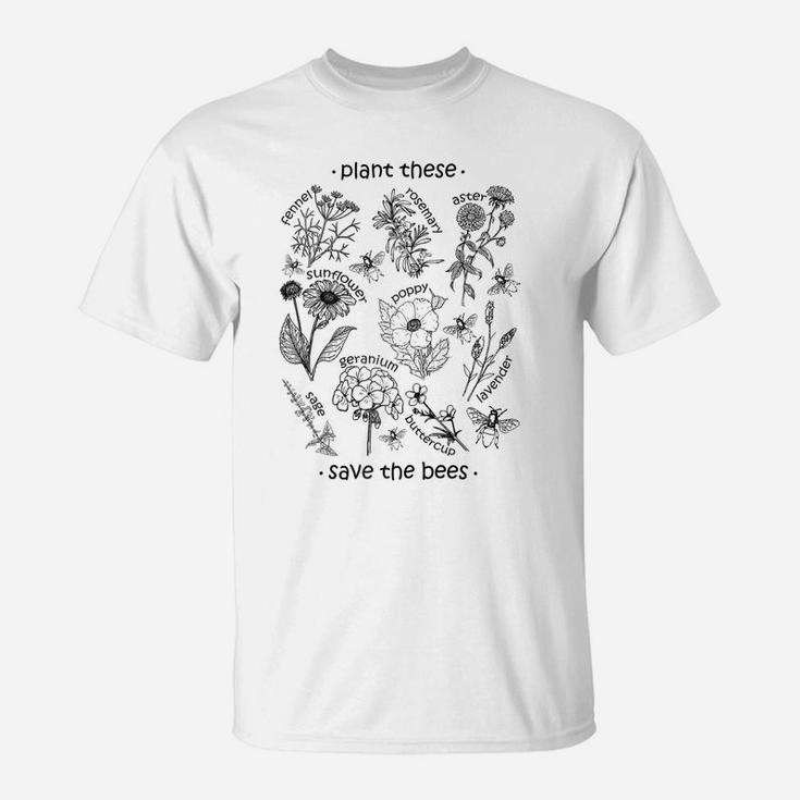 Plant These Save The Bees Shirt Women Raglan Baseball Tee T-Shirt