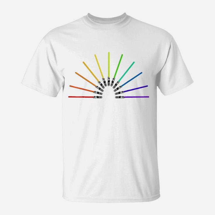 Pride Rainbow Lightsabers T-Shirt