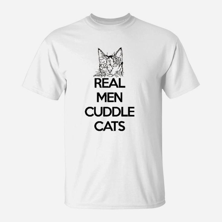 Real Men Cuddle Cats T-Shirt