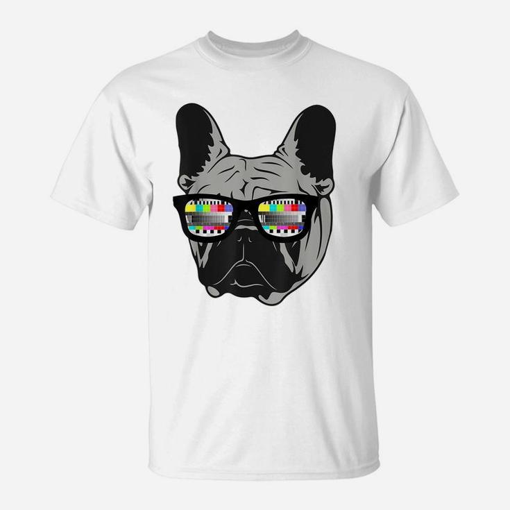 Retro French Bulldog Artwork For Frenchie Dog Lovers T-Shirt