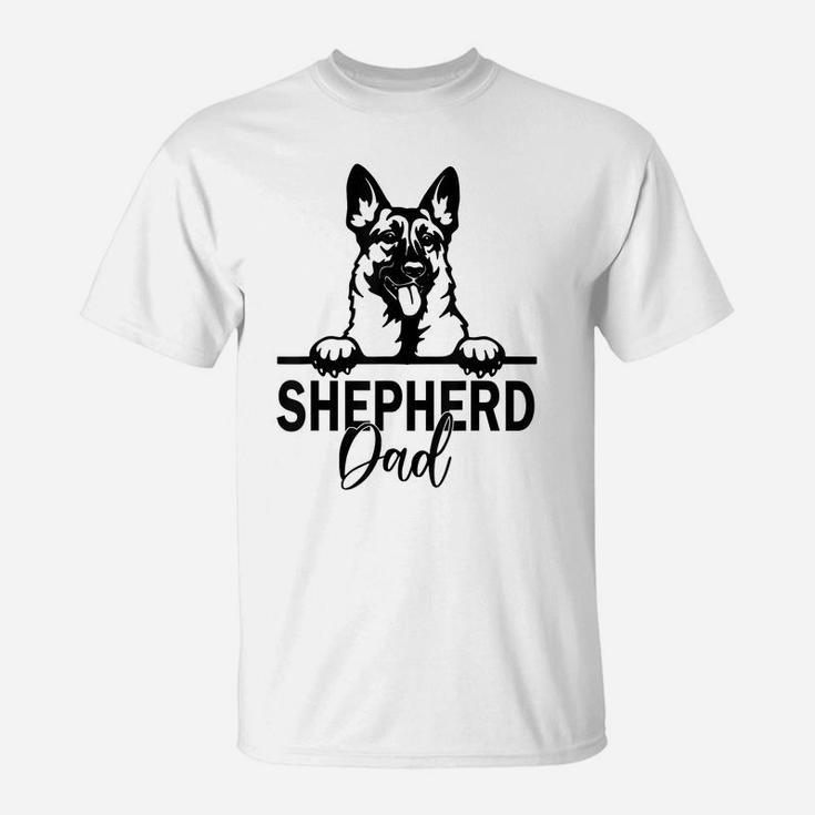 Retro German Shepherd Dad Gift Dog Owner Pet Shepard Father T-Shirt