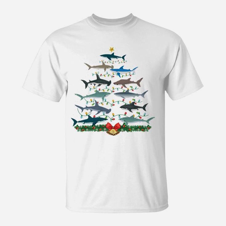 Shark Christmas Tree Ornament, Funny Shark Lovers Xmas Gifts T-Shirt