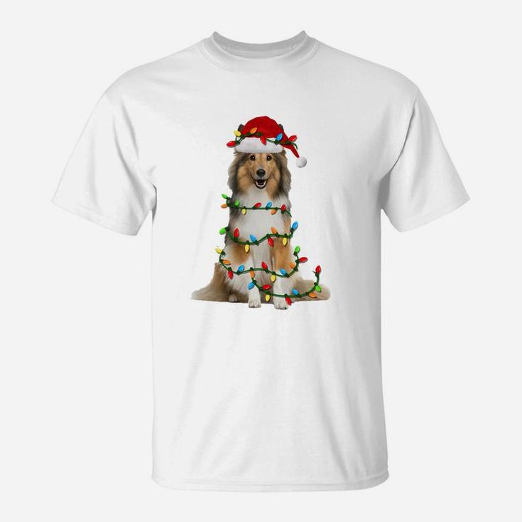 Sheltie Christmas Sweatshirt Sheltie Dog Xmas Gift T-Shirt