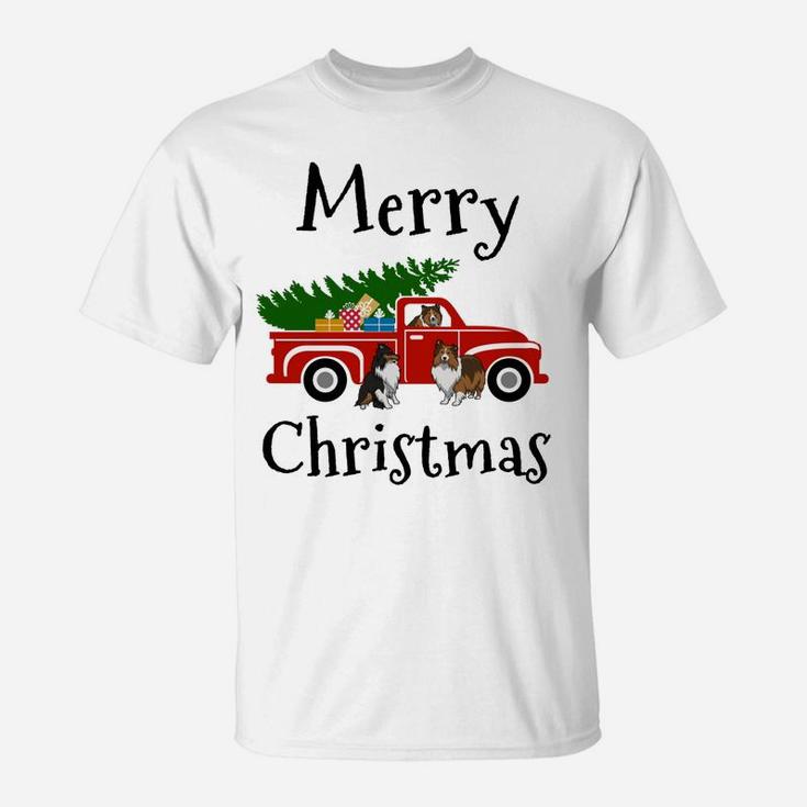Sheltie, Sheltie Gifts, Sheltie Christmas Merry Christmas T-Shirt