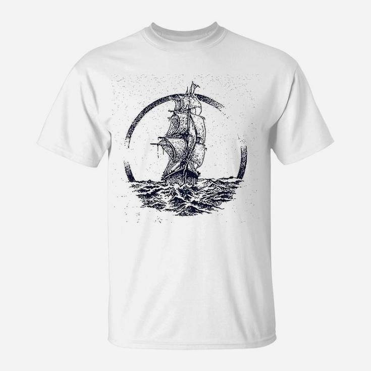 Ship Sailing The Ocean Seas T-Shirt
