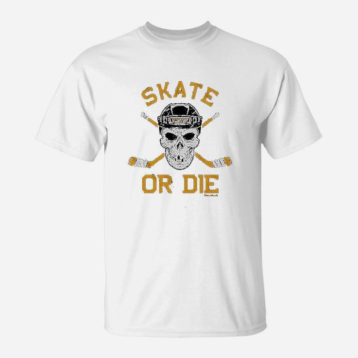 Skate Or Die Boston Hockey Fan T-Shirt