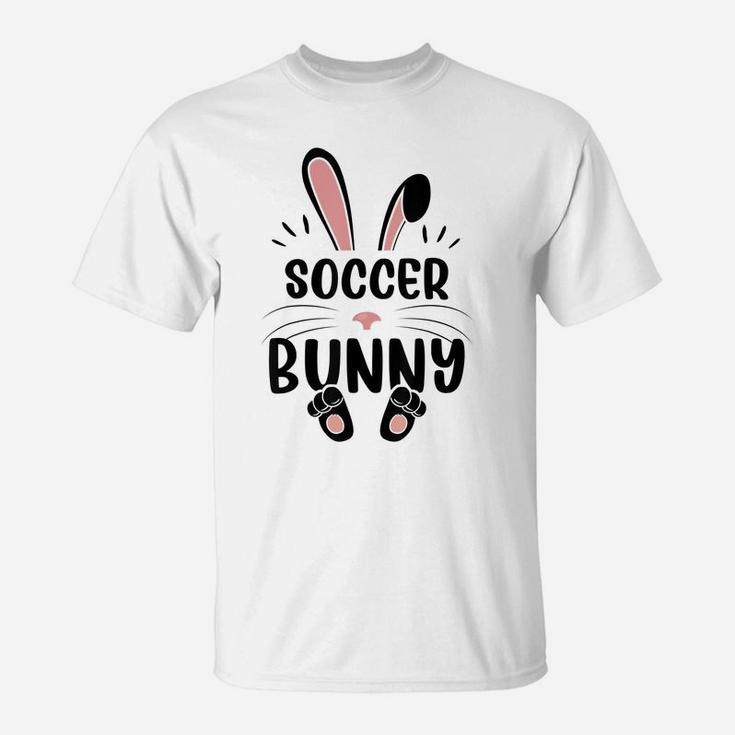 Soccer Bunny Funny Matching Easter Bunny Egg Hunting T-Shirt