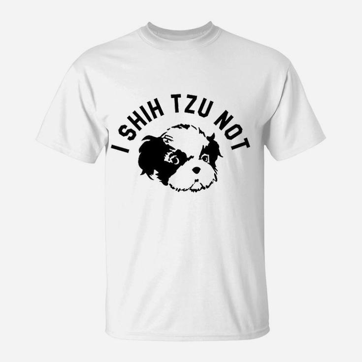 Spunky Pineapple I Shih Tzu Not Funny Dog Mom For Her Workout Muscle T-Shirt