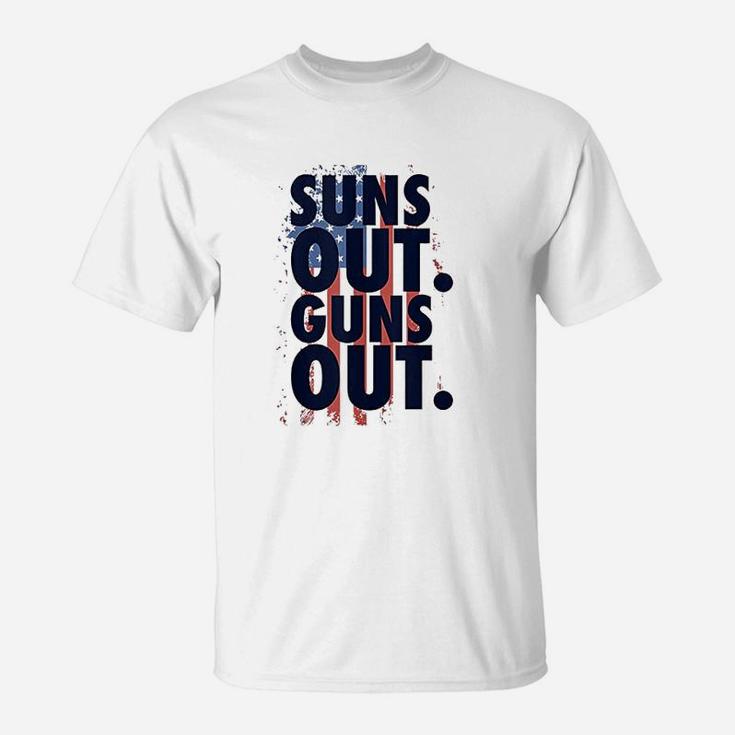 Suns Out Usa Flag T-Shirt