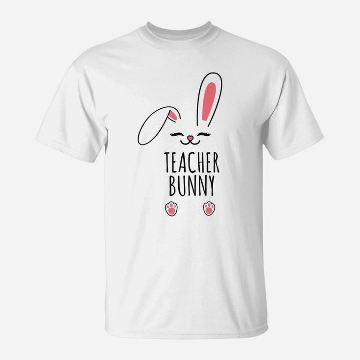 Teacher Bunny Funny Matching Easter Bunny Egg Hunting T-Shirt