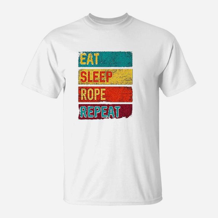 Team Roping Eat Sleep Rope Repeat Baby T-Shirt