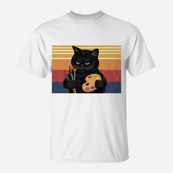 That’S What I Do-I Teach Art And I Know Things-Cat Lovers T-Shirt