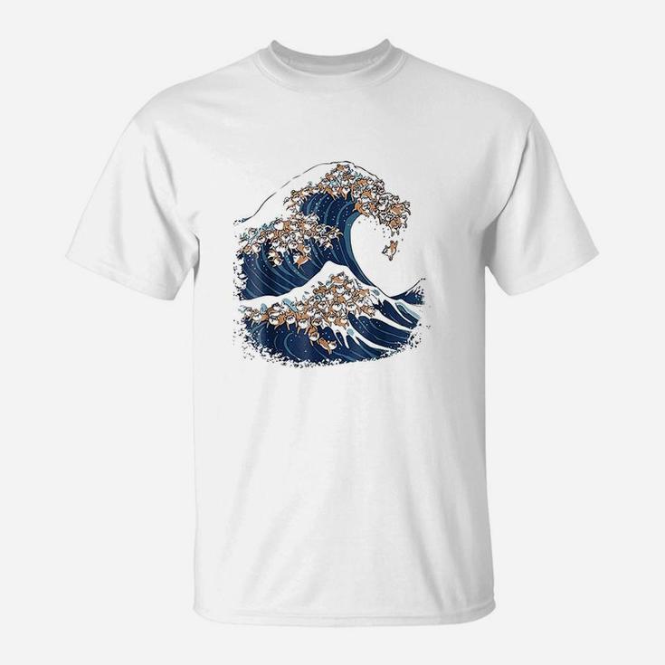 The Great Wave Of Shiba Inu T-Shirt