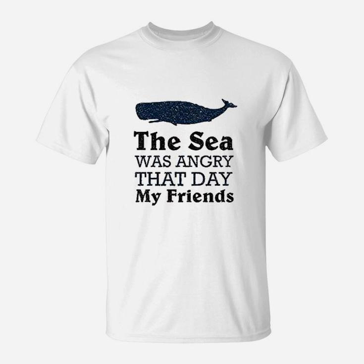 The Sea Was Angry That Day My Friends All Seasons Heather Gray T-Shirt