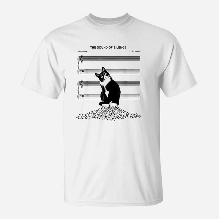 The Sound Of Silence Music And Cats Lover T-Shirt