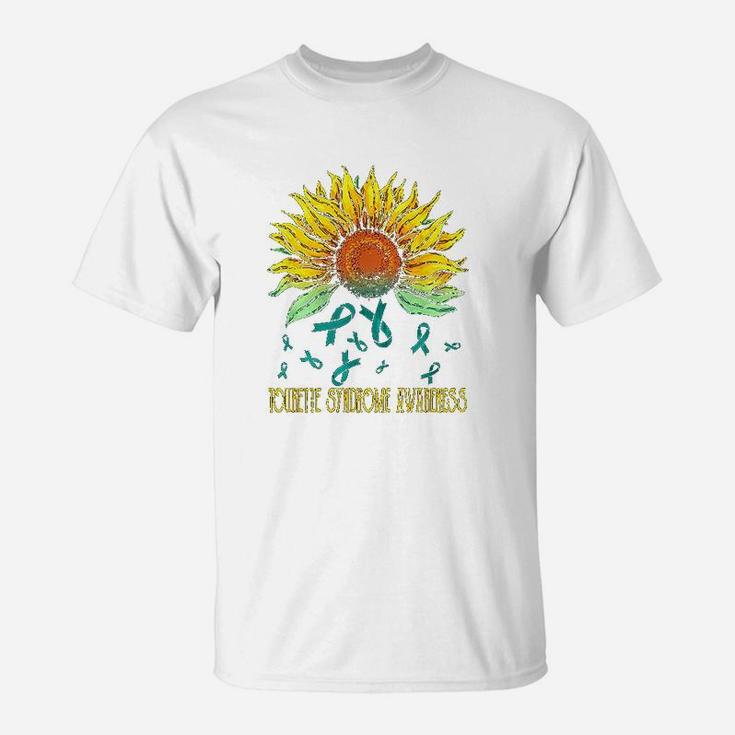Tourette Syndrome Awareness Sunflower T-Shirt