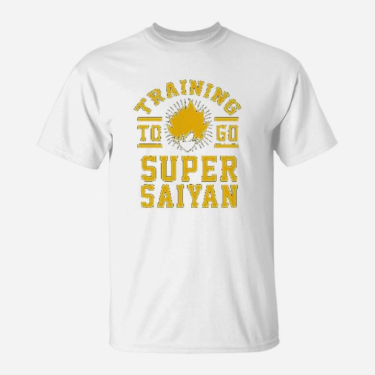 Training To Go Super Saiyan Funny Muscle Gym Workout T-Shirt