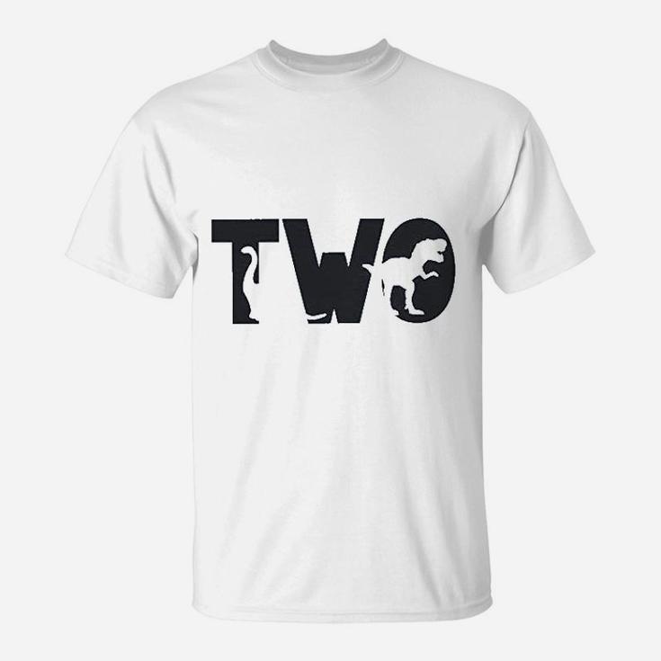 Two 2 Second 2Nd Dinosaur Birthday T-Shirt
