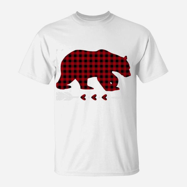 Uncle Bear Christmas Pajama Red Plaid Buffalo Family Gift T-Shirt
