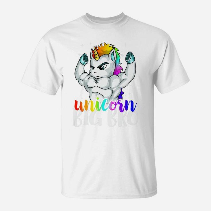 Unicorn Big Bro Brothercorn Of Unicorn Sister Girl Boys Gift T-Shirt