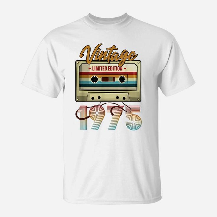 Vintage 1975 46Th Birthday Cassette Tape For Men Women B-Day T-Shirt