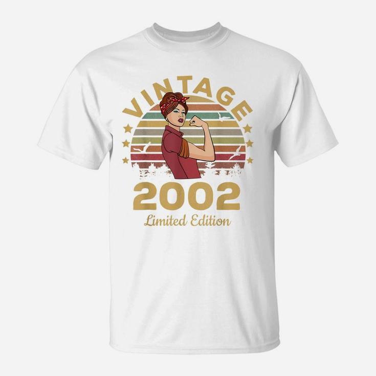 Vintage 2002 Made In 2002 19Th Birthday Women 19 Years T-Shirt