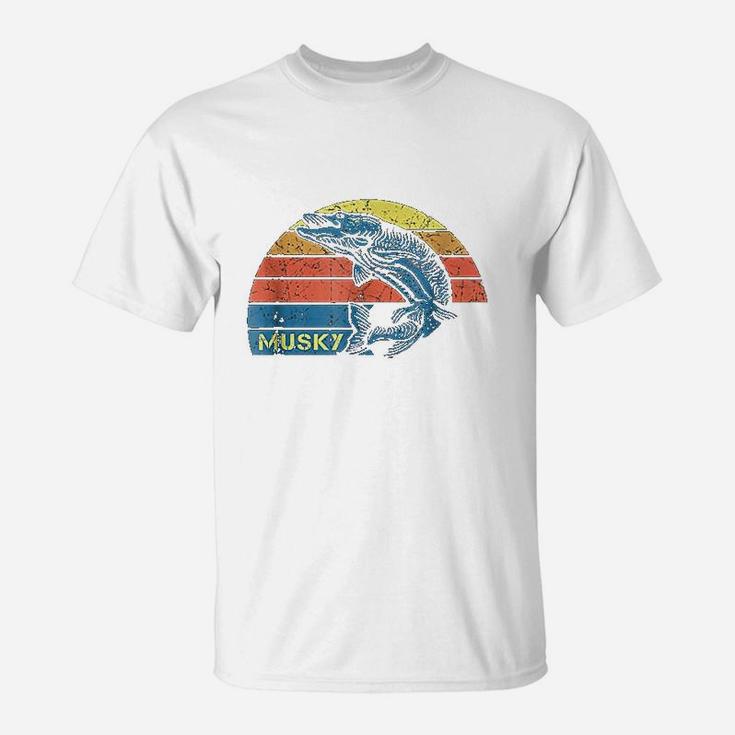 Vintage Inspired Musky Fishing T-Shirt
