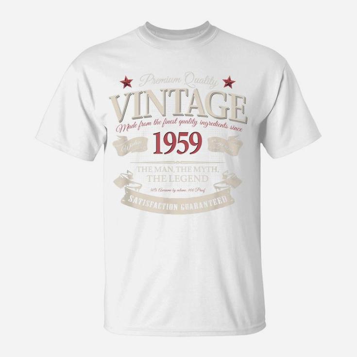 Vintage Made In 1959  60Th Birthday Man Myth Legend T-Shirt