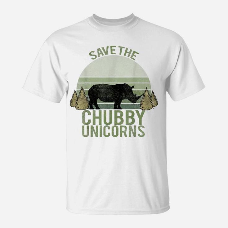 Vintage Retro Tshirt, Save The Chubby Unicorns T-Shirt T-Shirt
