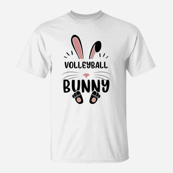 Volleyball Bunny Funny Matching Easter Bunny Egg Hunting T-Shirt