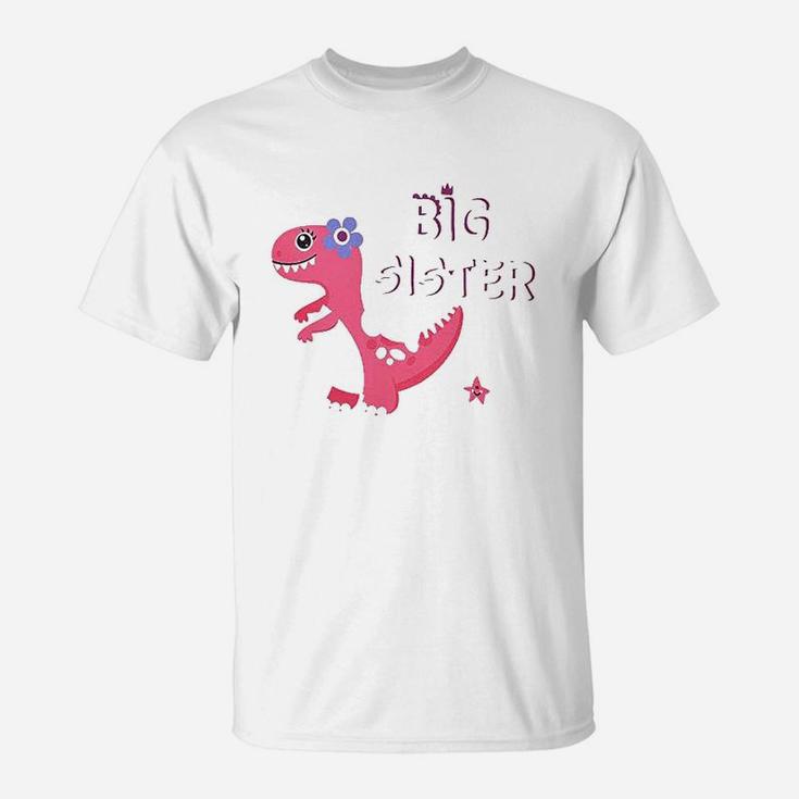 Wawsam Dinosaur Big Sister Announcement T-Shirt