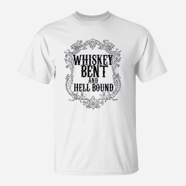 Whiskey Bent And Hellbound Drinking T-Shirt