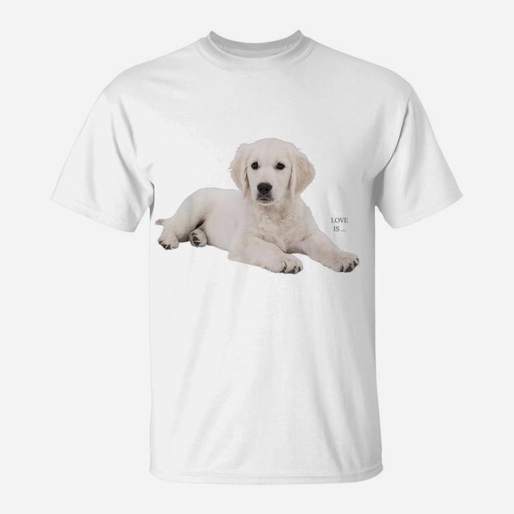 White Labrador Retriever Shirt Yellow Love Lab Mom Dog Dad T-Shirt