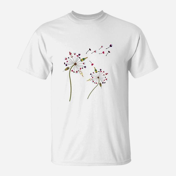 Wine Dandelion  Wine Rosee  Lovers T-Shirt