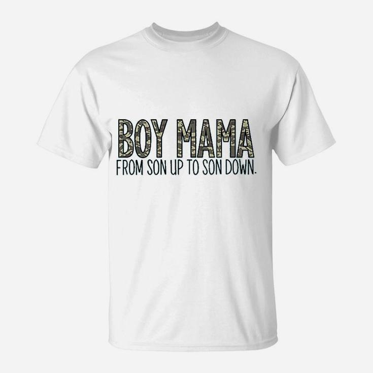 Women Boy Mama Graphic T-Shirt