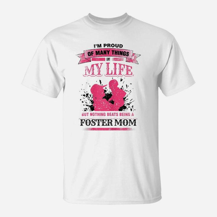Womens Foster Mom Proud Foster Mothers Day Gift T-Shirt