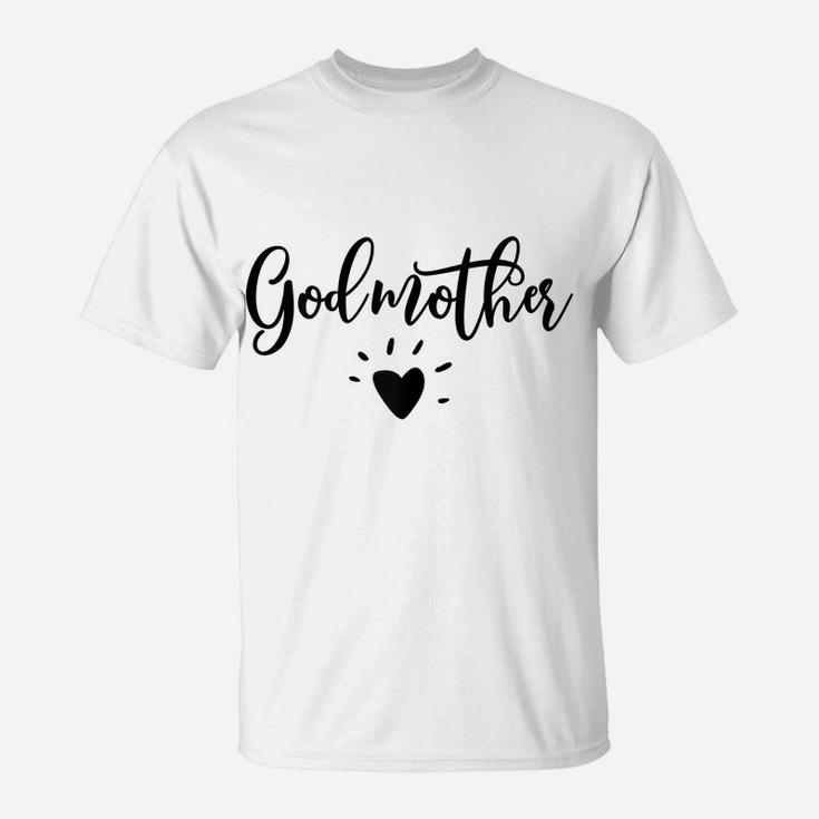 Womens Godmother T Shirt Aunt Pregnancy Announcement Mother's Day T-Shirt
