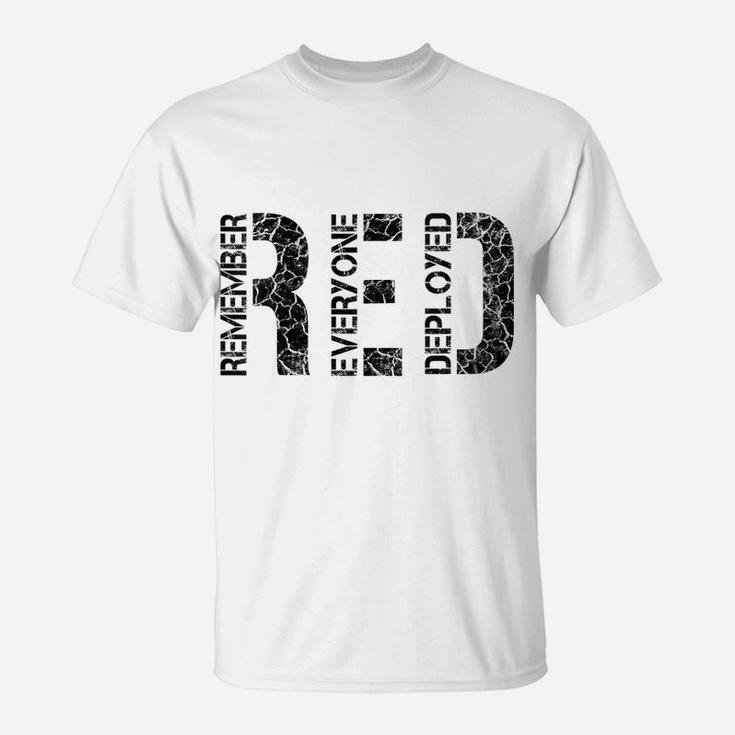 Womens Red Friday Military Veteran - Remember Everyone Deployed T-Shirt