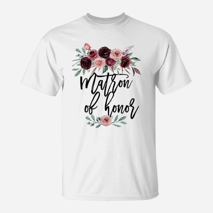 Womens Wedding Gift For Best Friend Sister Mother Matron Of Honor T-Shirt