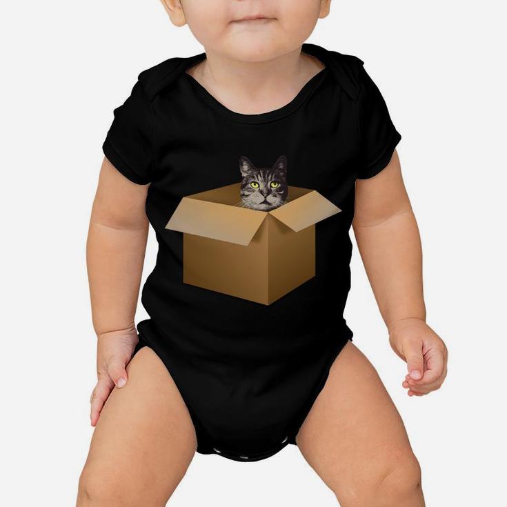 A Cat In A Box Hilarious Cat Lovers Tshirt Kitty Cat Moms Sweatshirt Baby Onesie