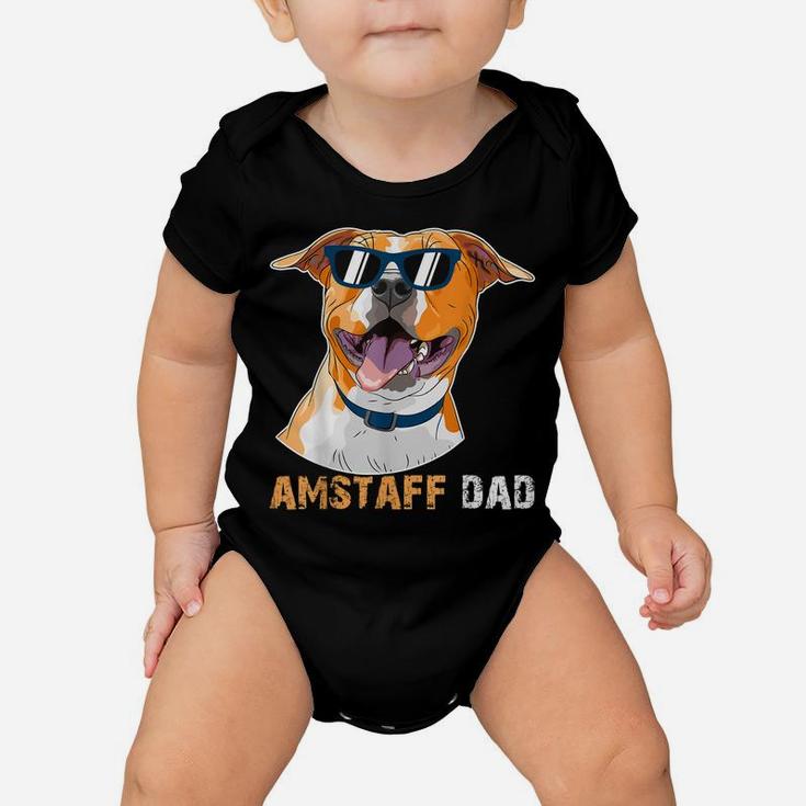 Amstaff Dad Shirt For Dog Lovers Father's Day  Tee Baby Onesie