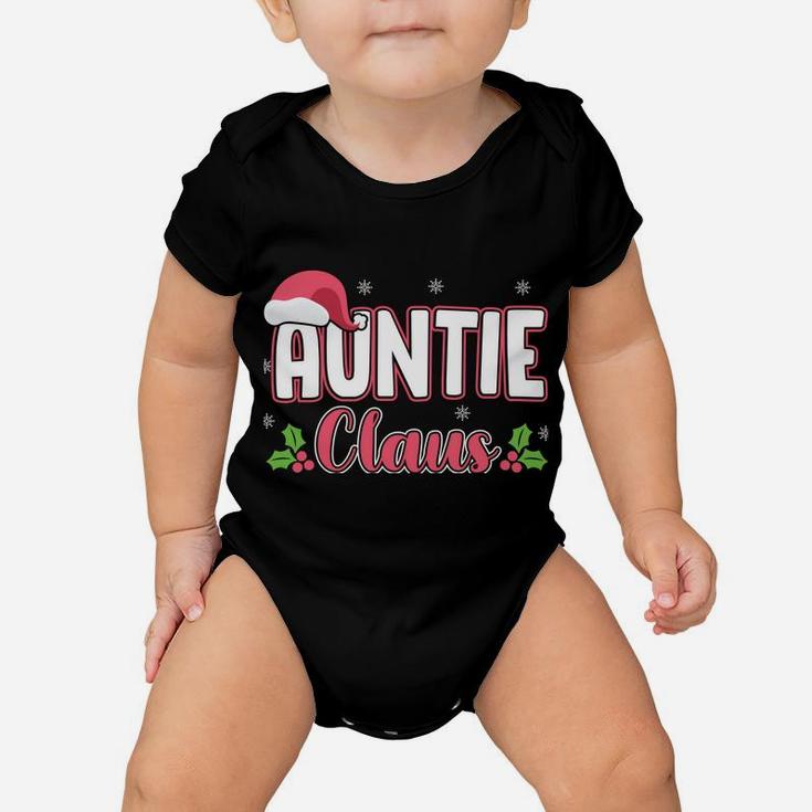 Auntie Claus Gift Giving Aunt Relative Funny Baby Onesie