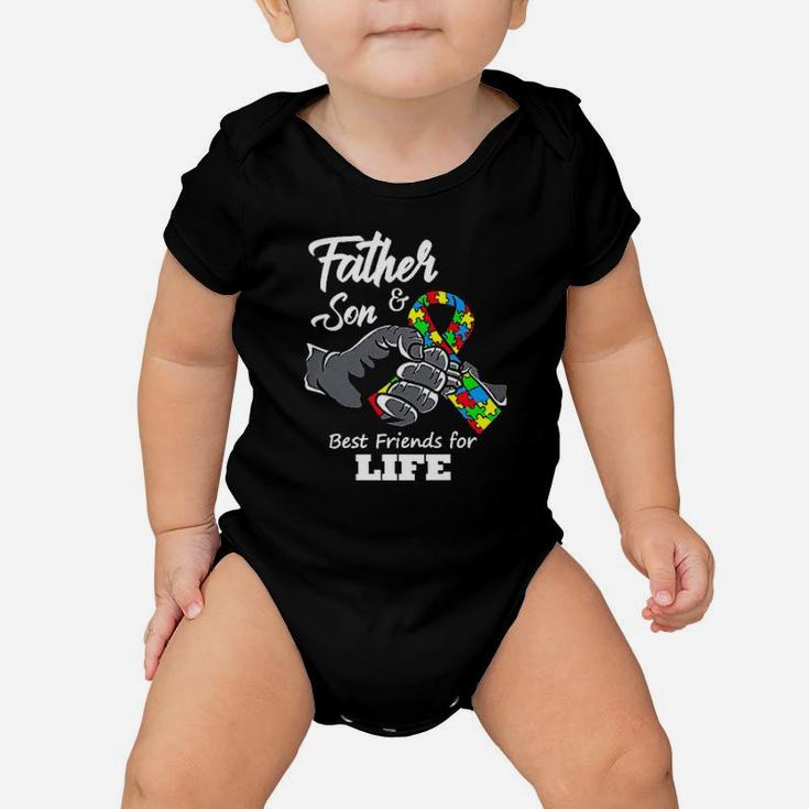 Autism Best Friends For Life Father And Son Baby Onesie