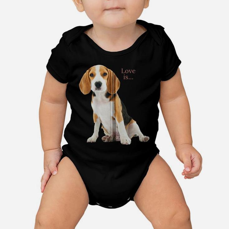 Beagle Shirt Beagles Tee Love Is Dog Mom Dad Puppy Pet Cute Zip Hoodie Baby Onesie