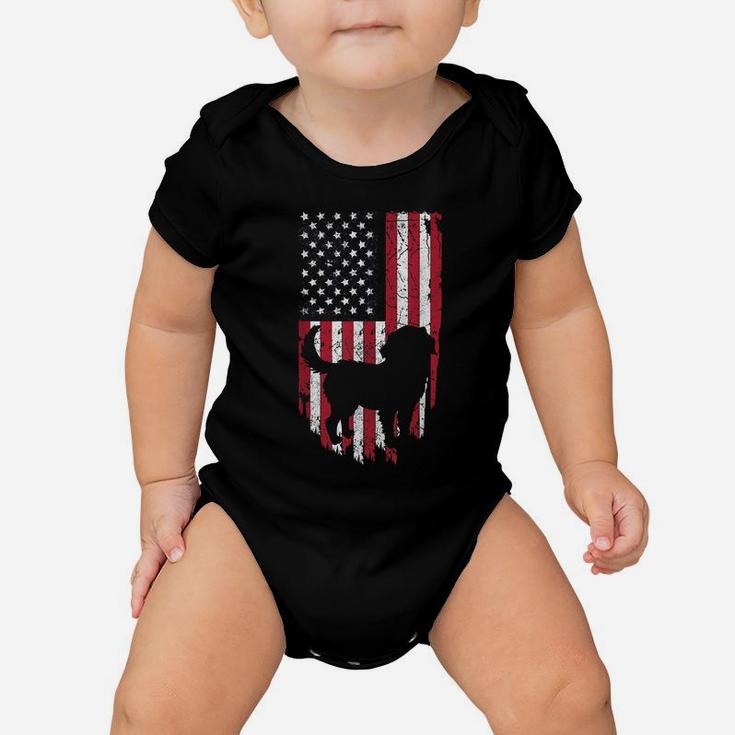 Bernese Mountain Dog Mom Dad Shirts, 4Th Of July American Baby Onesie