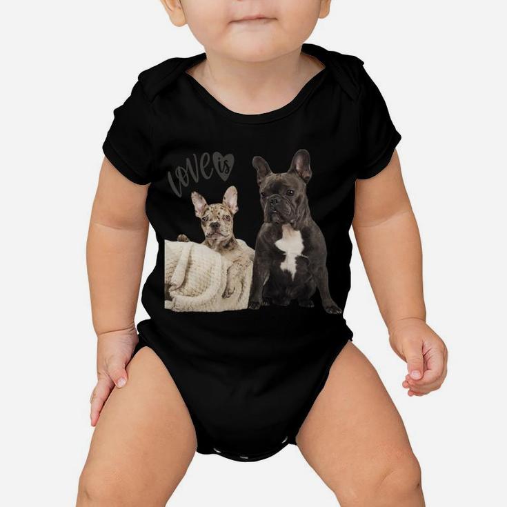 Black White French Bulldog Shirt Frenchie Mom Dad Dog Puppy Sweatshirt Baby Onesie
