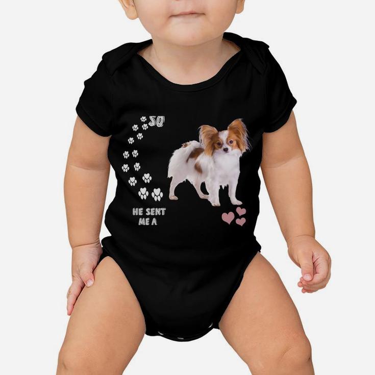 Butterfly Dog Mom Squirrel Dog Dad Costume, Cute Papillon Baby Onesie